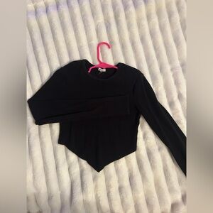 Garage Long-Sleeved Crop Top